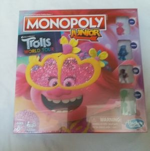 Board game monopoly junior trolls world tour